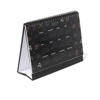 CALENDARIO ANUAL JARDIM 20X15 - PRETO - UN - CICERO