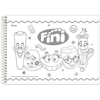 CADERNO DESENHO CAPA DURA 80FLS - ESPIRAL - FINI - UN - FORONI