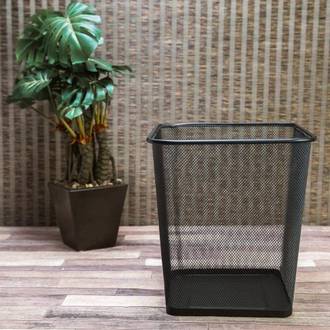 CESTO METAL QUADRADO 16,5L OR98410 - PRETO - UN - ORDENE