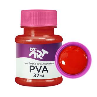 TINTA PVA FOSCA 37ML  - VERMELHO FOGO - CX 12 - DAC