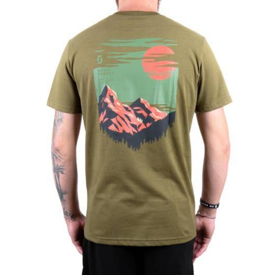 Camiseta Scott Grafic Slub Masculina Verde