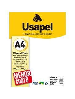 PAPEL PEROLA 180G 30FL A4 25053 - BRANCO - UN - USAPEL