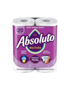 PAPEL TOALHA FOLHA DUPLA C/2 60FLS - UN - ABSOLUTO