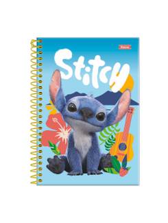 CADERNO UNIV CAPA DURA 1X1 80FLS - 3370665 - STITCH - PCT 4 - FORONI