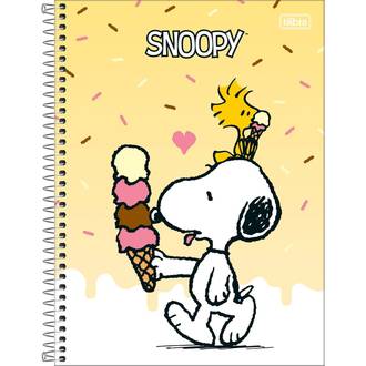 CADERNO UNIV CAPA DURA 10X1 160FLS - 396044 - SNOOPY - UN - TILIBRA