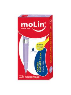 CANETA LINE ART CORES - 0,4MM - LILAS - CX 06 - MOLIN