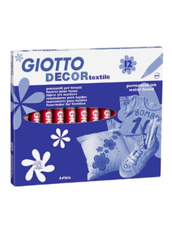 CANETA PARA TECIDO AGIOTO DECOR TEXTIL - 4954 - VERMELHO - CX 12 - GIOTTO