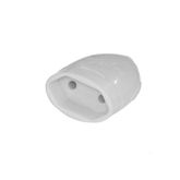 PINO FEMEA DANEVA 2P 20A ABNT CINZA 1607