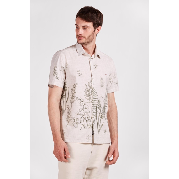 CAMISA ARAMIS MASCULINA ESTAMPADA CRU