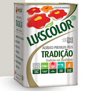 ACRÍLICO LUKSCOLOR PREMIUM PLUS TRADIÇÃO GELO 18.0L