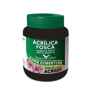TINTA ACRILICA FOSCA 250ML  - PRETO - UN - ACRILEX