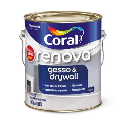 TINTA DIRETO NO GESSO RENOVA BCO NEVE 3,6L