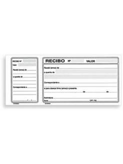 RECIBO COMERCIAL COM CANHOTO 100 FOLHAS 200X91M - 10034 - UN - SAO DOMINGOS