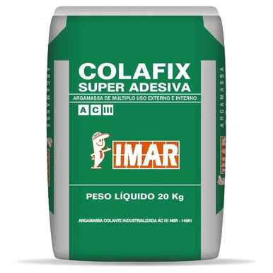 ARGAMASSA IMAR TIPO ACIII 20 KG CINZA USO EXTERNO