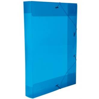 PASTA ELASTICO PLASTICA 4CM OFICIO - 0257 - AZUL - UN - DELLO