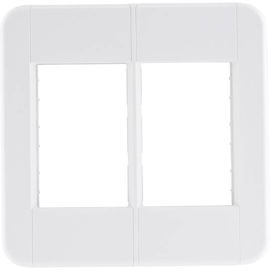 PLACA TRAMONTINA LINHA TABLET 4X4 6 POSTOS HORIZONTAIS REF. 57201/031 BRANCO