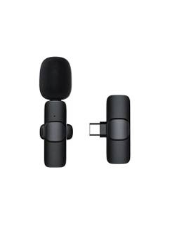 MICROFONE LAPELA USB-C S/FIO - 9605 - PRETO - UN - MD9
