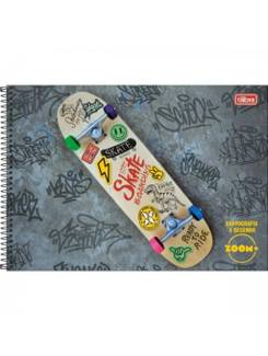 CADERNO DESENHO CAPA DURA 96FLS - ESPIRAL - ZOOM+ MASC - UN - TILIBRA