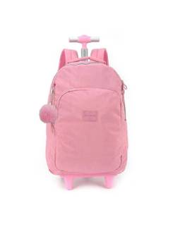 MOCHILA C/RODAS CRINKLE MC51610UP - ROSA - UN - LUXCEL