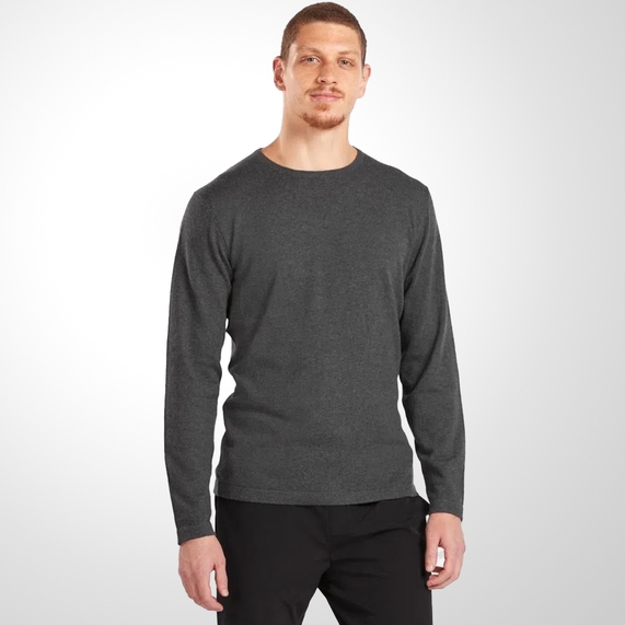 TRICOT ARAMIS MASCULINO GOLA CARECA GRAFITE