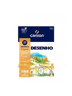 BLOCO DESENHO 180G A3 20FL  - BRANCO - PCT 5 - CANSON