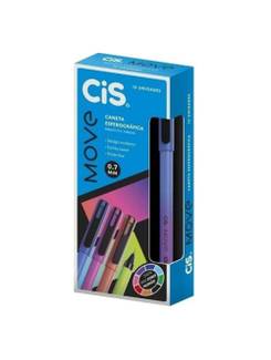 CANETA ESFEROGRAFICA MOVE 0,7MM - ROXO ESCURO - CX 12 - CIS