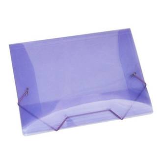 PASTA ELASTICO PLASTICA OFICIO - 1021 - LILAS - PCT 10 - ACP