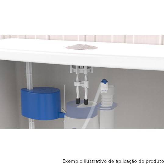 BOTÃO PARA CAIXA ACOPLADA ACIONAMENTO DUPLO PARA MECANISMO ASTRA ABS CROMADO 58 MM BLUKIT