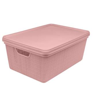 CESTO ORGANIZADOR JUTA C/TAMPA 15L - 3262 - ROSE - UN - JAGUAR
