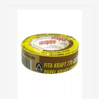 FITA ADESIVA KRAFT 24X50 770 - CX 25 - ADELBRAS