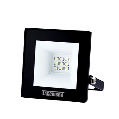 REFLETOR TR LED SLIM TASCHIBRA PRETO 10W BIVOLT