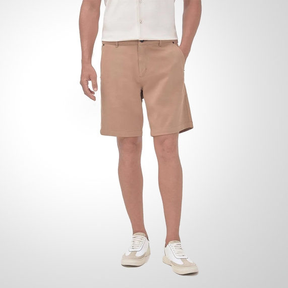 BERMUDA OFICINA RESERVA MASCULINA MOLETOM 247 MARROM