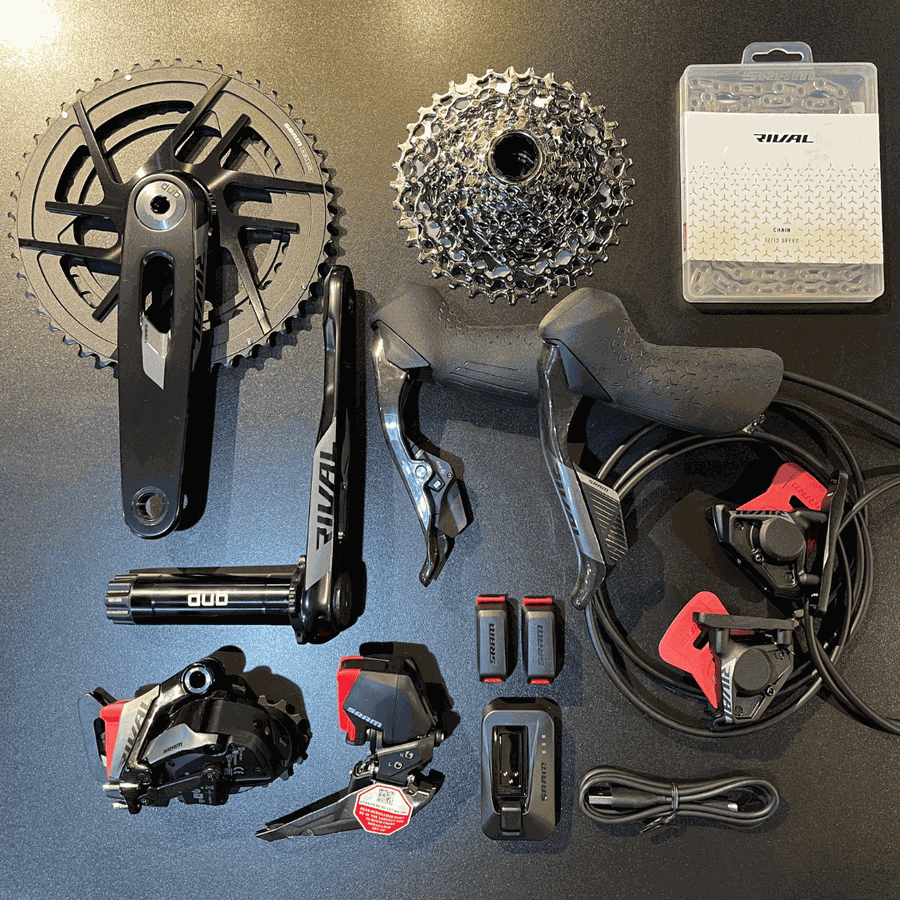 Grupo de Peças Sram Original New RIVAL AXS de 12 Velocidades com Medidor de Potência 2025