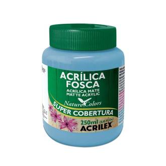 TINTA ACRILICA FOSCA 250ML  - AZUL CELESTE - PCT 3 - ACRILEX