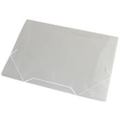 PASTA ELASTICO PLASTICA OFICIO - 1021 - CRISTAL - PCT 10 - ACP