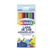 LAPIS DE COR AQUARELAVEL 12 CORES - C/PINCEL - C/12 - UN - ACRILEX