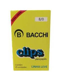 CLIPS GALVANIZADO N.8/0 C/25  - UN - BACCHI