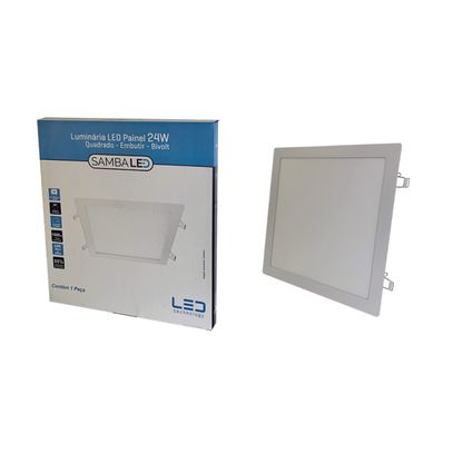 PAINEL LED EMB QUAD 18W 6500K 1260lm 22cm SAMBALED