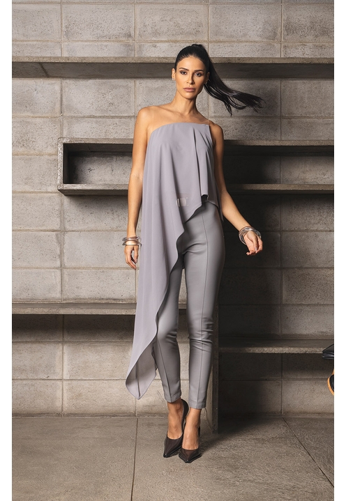 Blusa Rory Cinza - 4