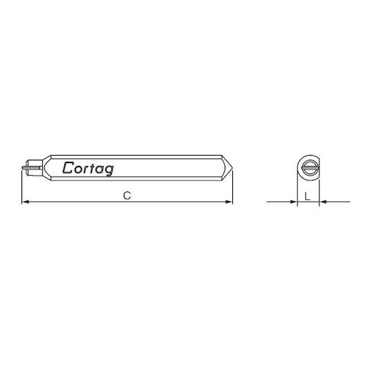 RODEL CORTANTE CORTAG 80 MM