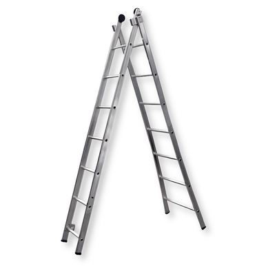 ESCADA DE ALUMÍNIO REAL EXTENSIVA 02 X 09 DEGRAUS