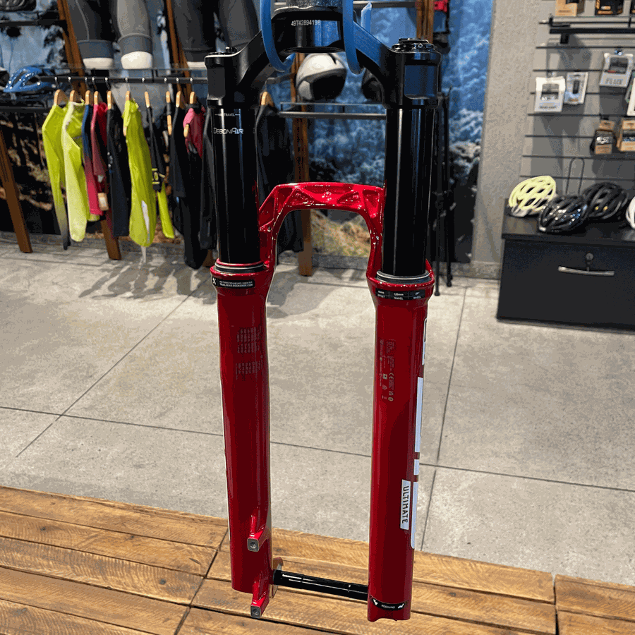 Garfo de Suspensão RockShox Sid Ultimate 120mm Vermelha com Trava no Guidão