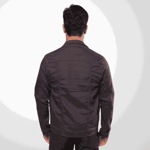 JAQUETA MASCULINA PADRÃO MOLETOM CHUMBO