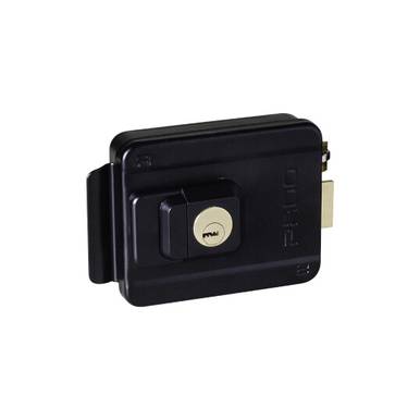 FECHADURA SOBREPOR ELÉTRICA MULTIPONTO PADO Ref: 590-150 Acabamento: Preto - COM BOTÃO