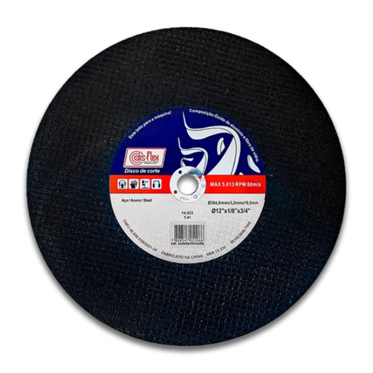 DISCO DE CORTE AÇO DISFLEX 110MM X 1,6MM X 20,0MM