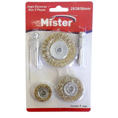 ESCOVA ACO CIRC KIT 3PC 25/38/50 MISTER