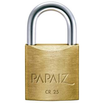 CADEADO LATAO MACICO CR- 25 - C/2 CHAVES - UN - PAPAIZ