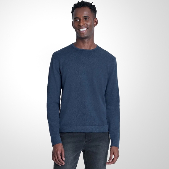 TRICOT ARAMIS MASCULINO GOLA CARECA AZUL