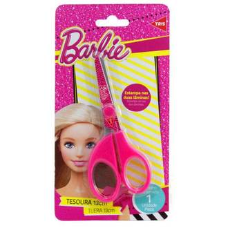 TESOURA ESCOLAR 13CM 683812 - BARBIE - UN - TRIS