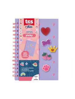 CADERNO PAUTADO CAPA DURA 80FLS - 912954 - HOLIC CHARM - UN - TRIS